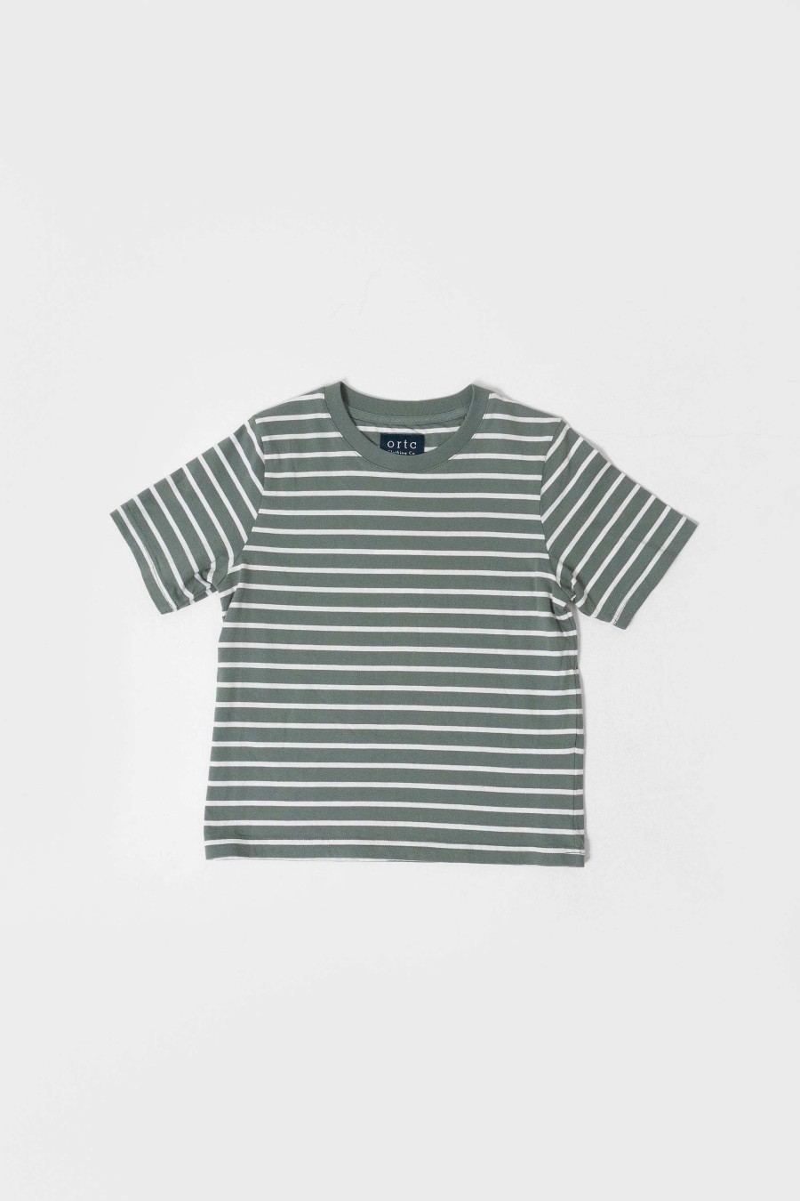 Junior Ortc T Shirts | Louis Stripe T Shirt Jnr Sage