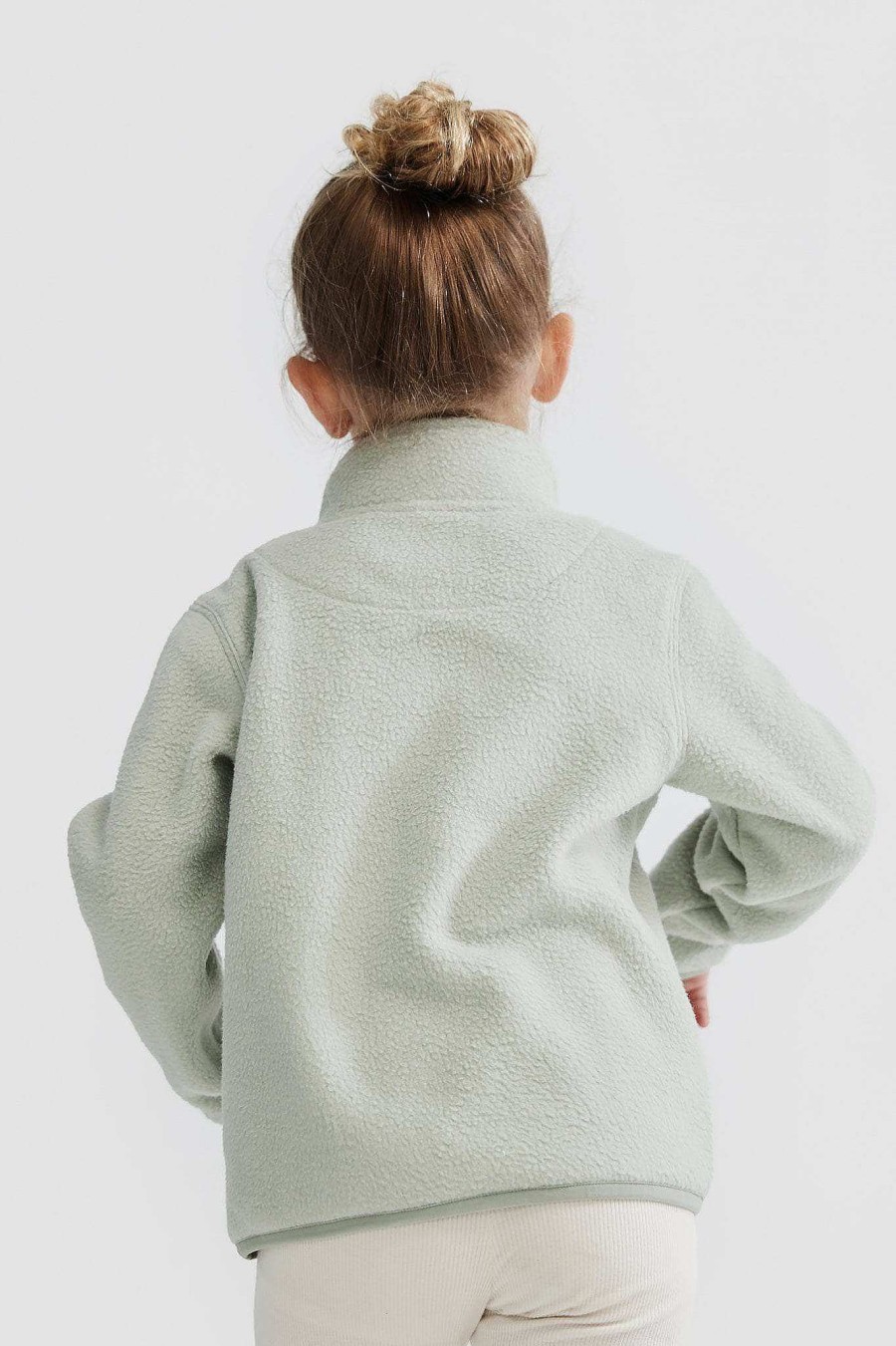 Junior Ortc Quarter Zips | Sherpa Fleece Quarter Zip Jnr Sage