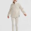 Men Ortc Sherpa Fleece | Sherpa Fleece Quarter Zip Jnr Natural