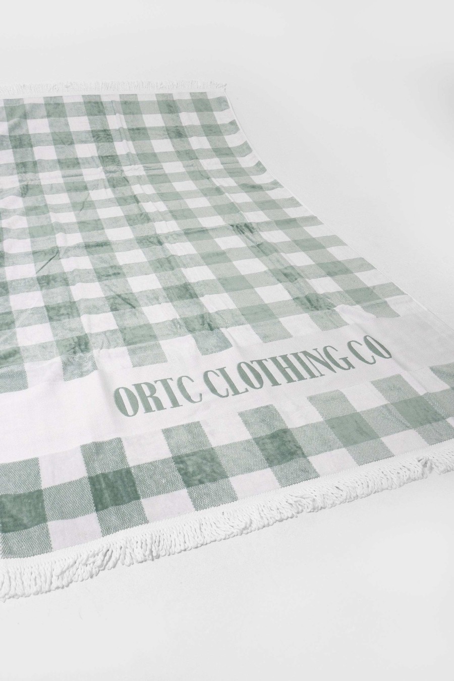 Men Ortc Beach Towels | Beach Towel Olive Gingham