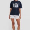 Women Ortc Loungewear | Spencer Logo T Shirt Navy