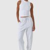 Women Ortc Sets | Track Pants White Marle