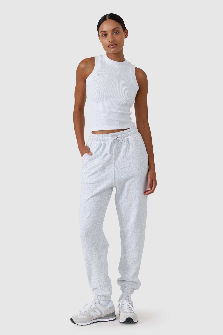 Women Ortc Sets | Track Pants White Marle