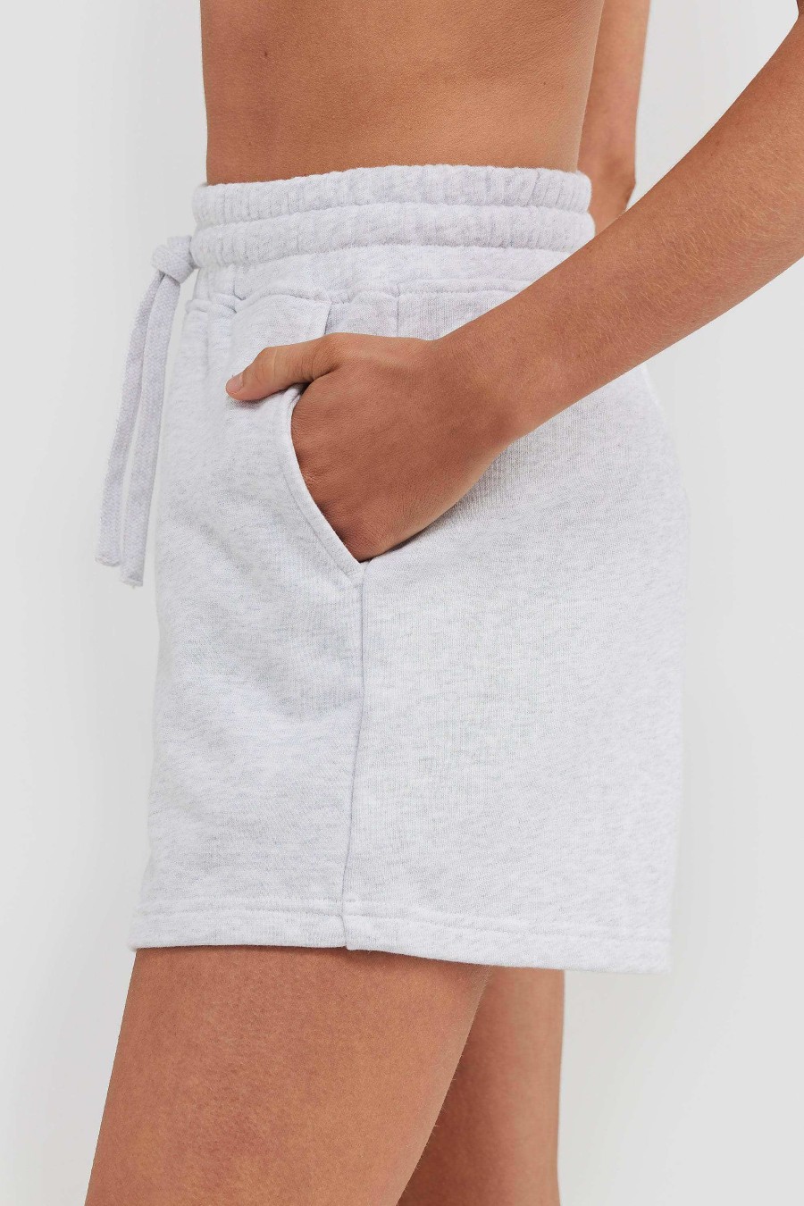 Women Ortc Sets | Lounge Shorts White Marle