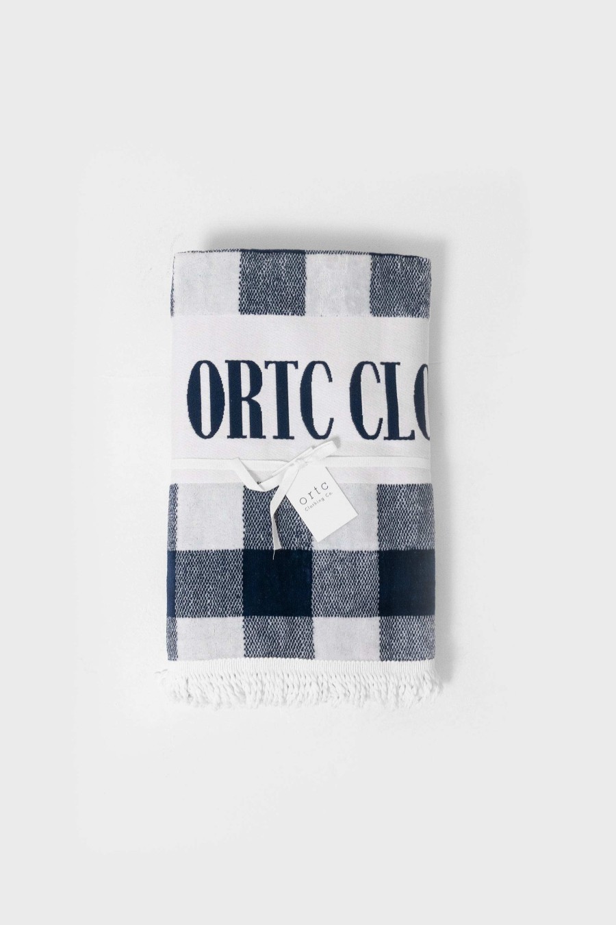 Men Ortc Beach Towels | Beach Towel Navy Gingham