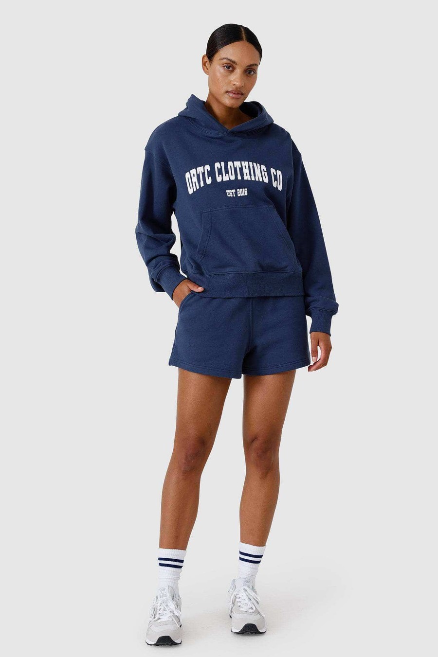 Women Ortc Loungewear | College Hoodie Navy