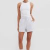 Women Ortc Loungewear | Lounge Shorts White Marle