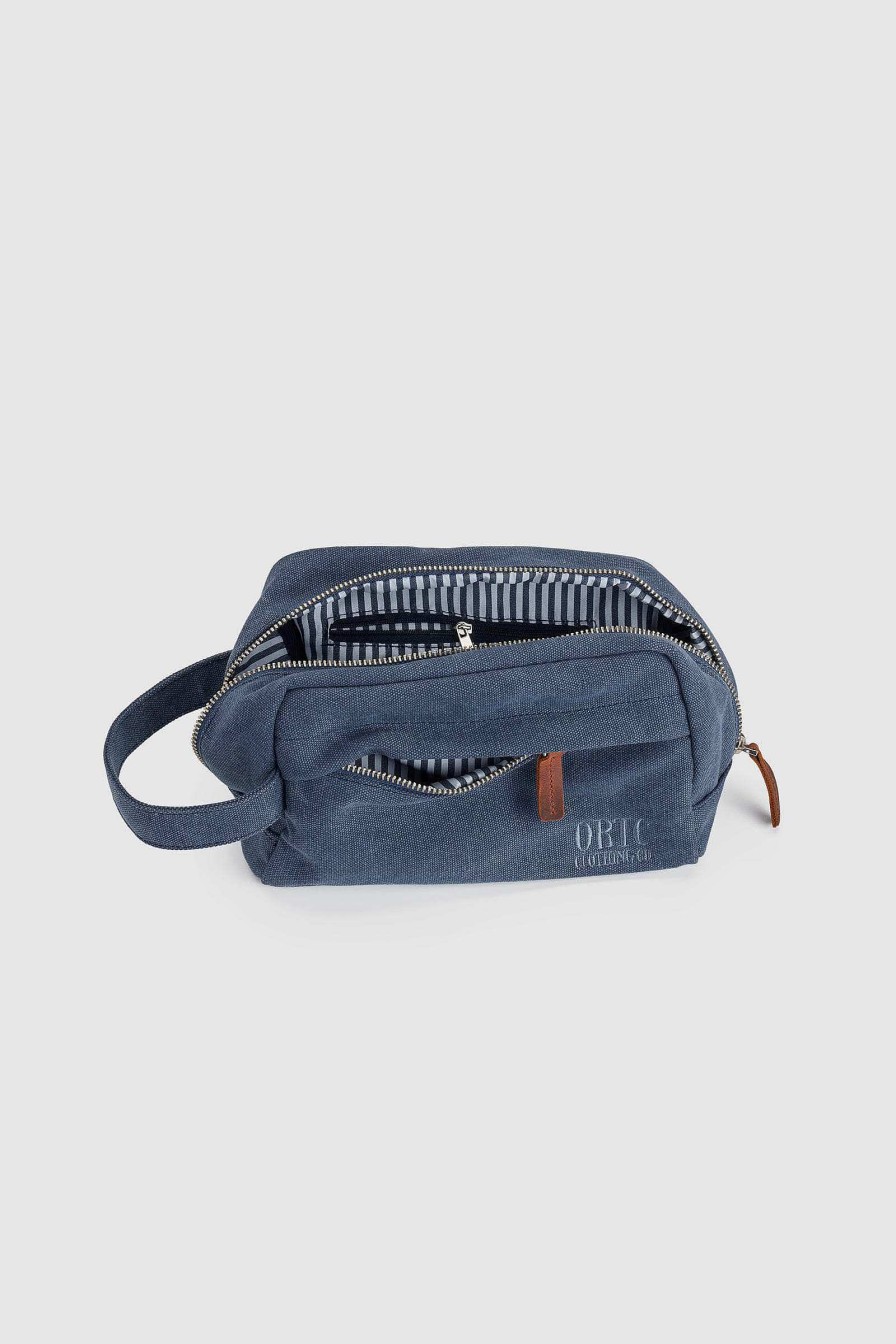 Men Ortc Bags | Logo Wash Bag Navy