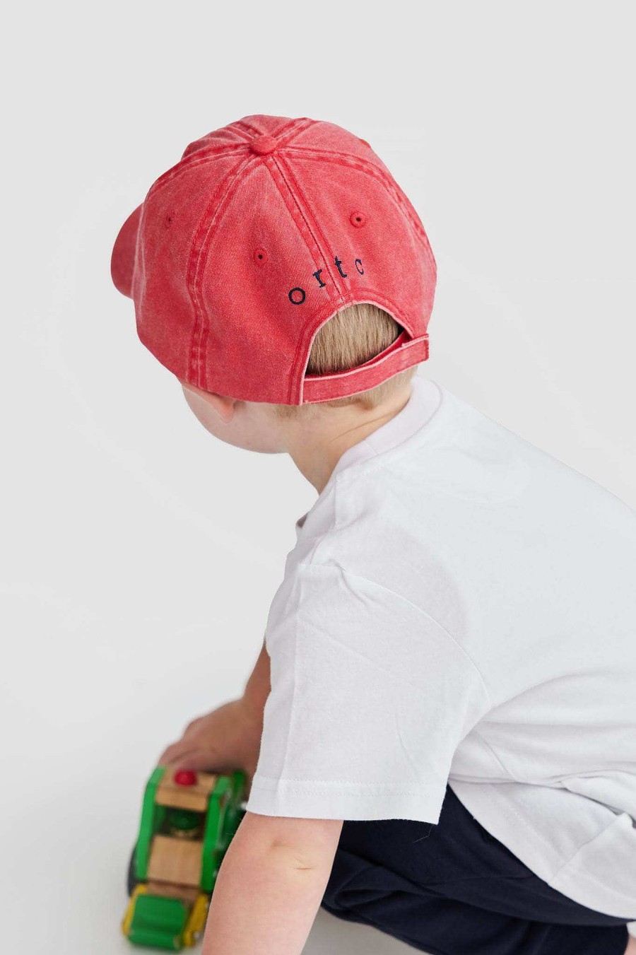 Junior Ortc Hats | Dachshund Cap Jnr Washed Red