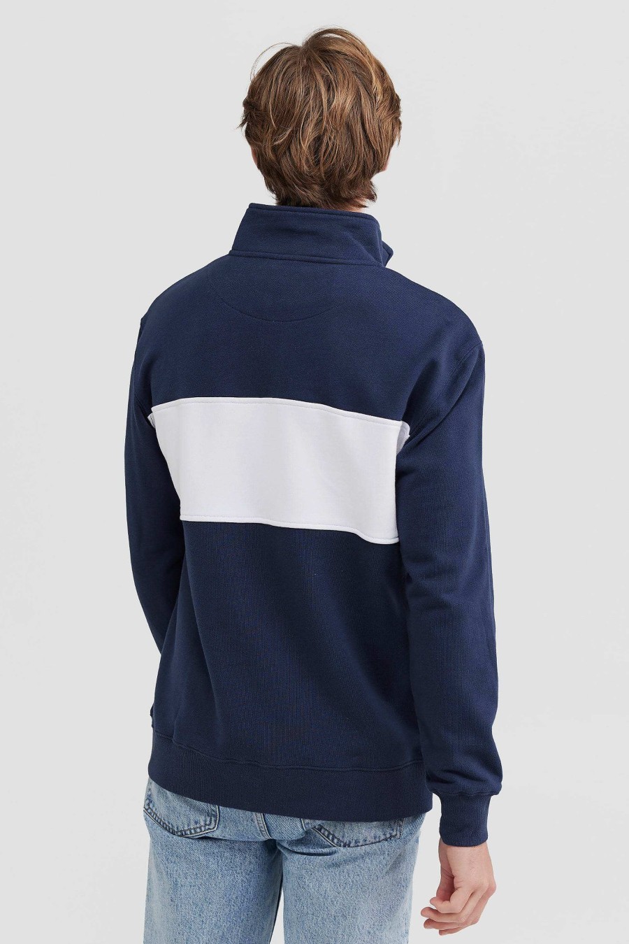 Men Ortc Quarter Zips | Classic Logo Quarter Zip Navy