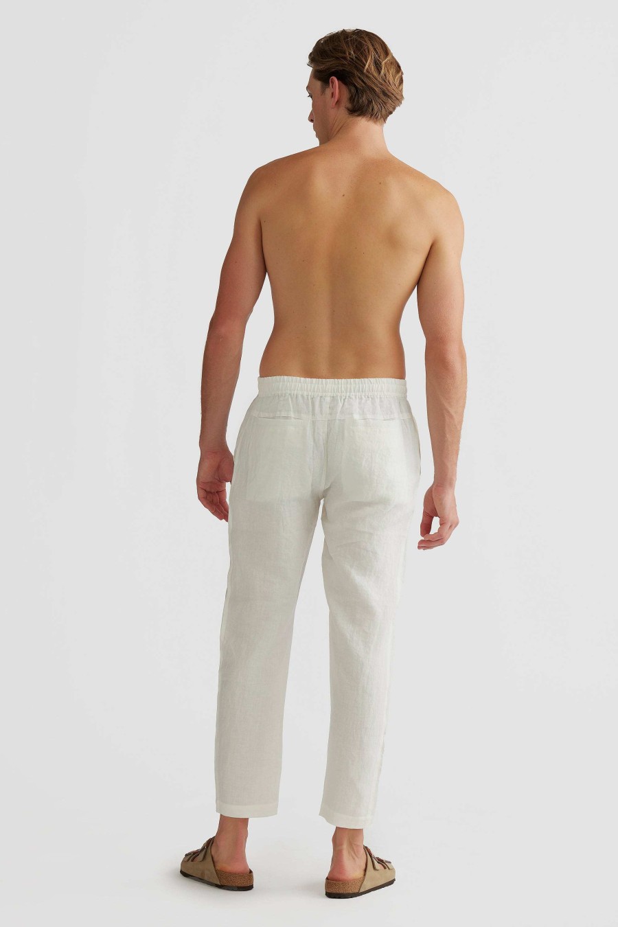 Men Ortc Linen | Linen Pants White