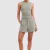 Women Ortc Sets | Mimi Rib Tank Dusty Olive