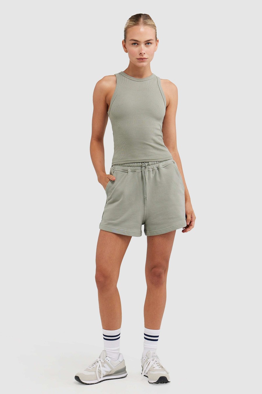 Women Ortc Sets | Mimi Rib Tank Dusty Olive