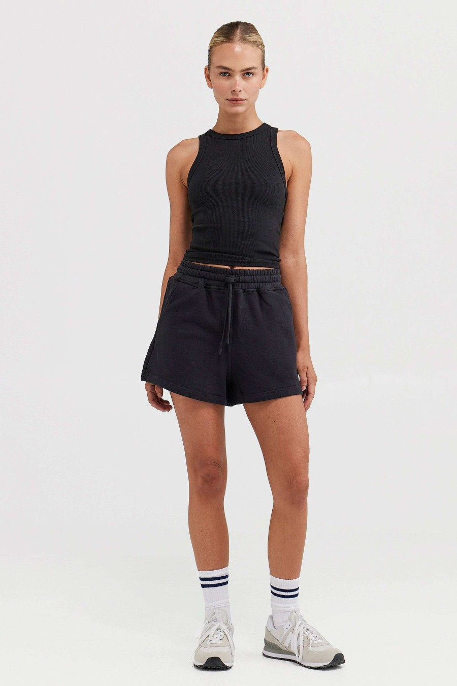 Women Ortc Loungewear | Mimi Rib Tank Black