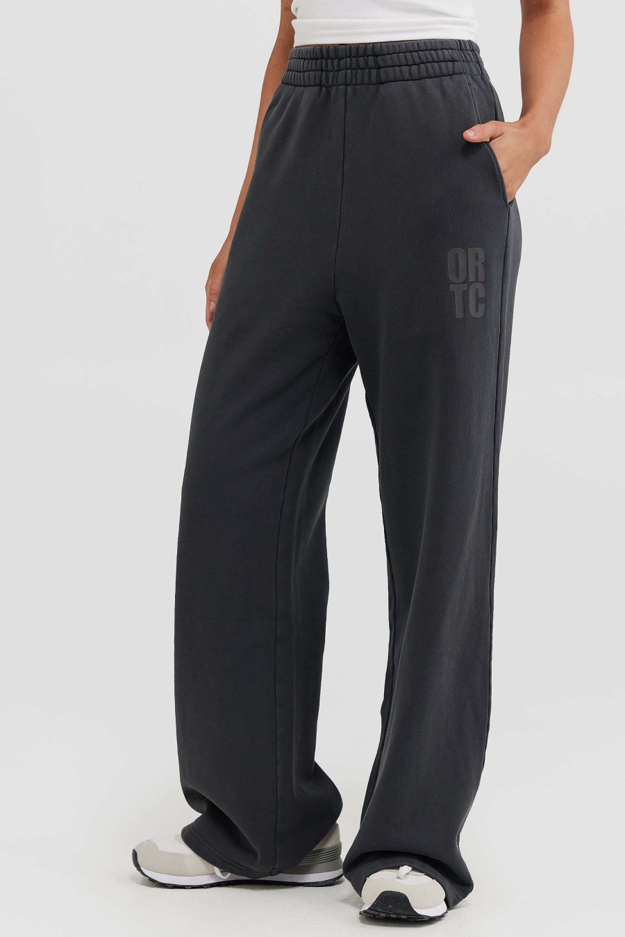 Women Ortc Bottoms | Isla Track Pants Charcoal