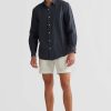 Men Ortc Linen | Linen Shirt Charcoal