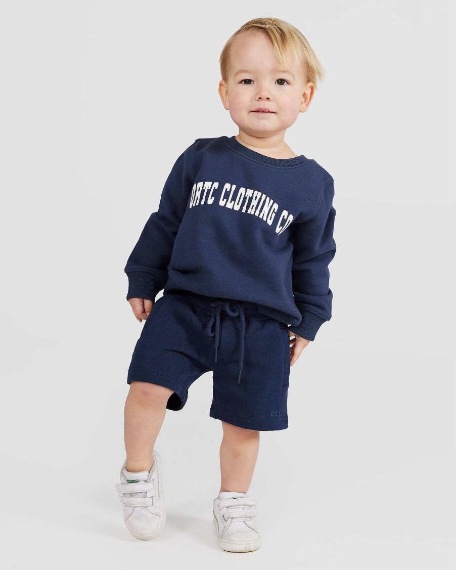 Junior Ortc Bottoms | Ridgway Lounge Shorts Jnr Navy