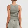 Women Ortc Tops | Mimi Rib Tank Dusty Olive