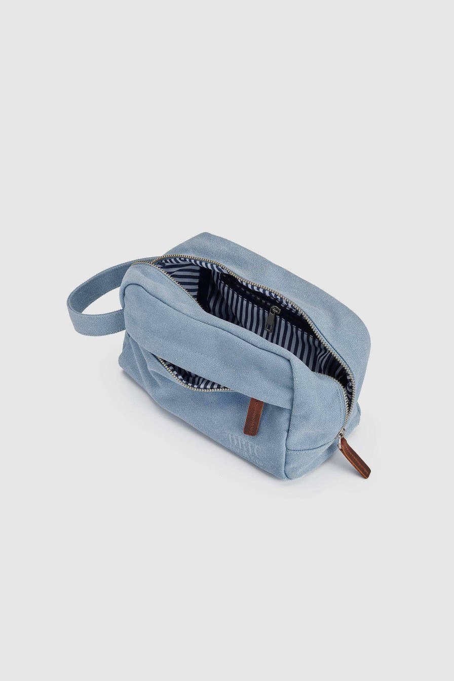 Men Ortc Bags | Logo Wash Bag Pale Blue