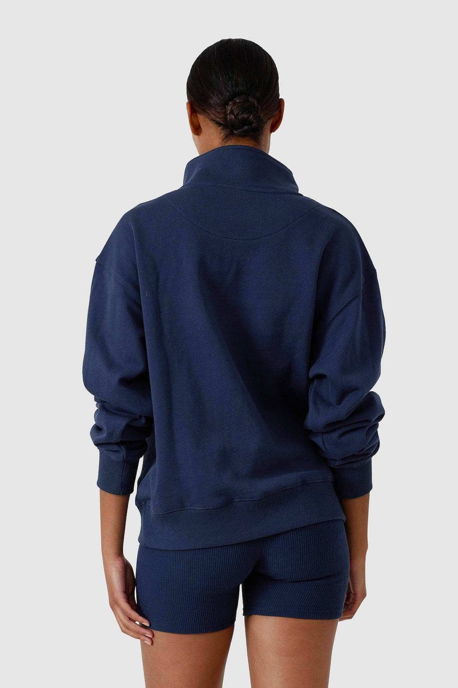 Women Ortc Sweats | Quarter Zip Navy