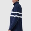 Men Ortc Quarter Zips | Collegiate Stripe Quarter Zip Navy