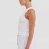 Women Ortc Loungewear | Mimi Rib Tank White