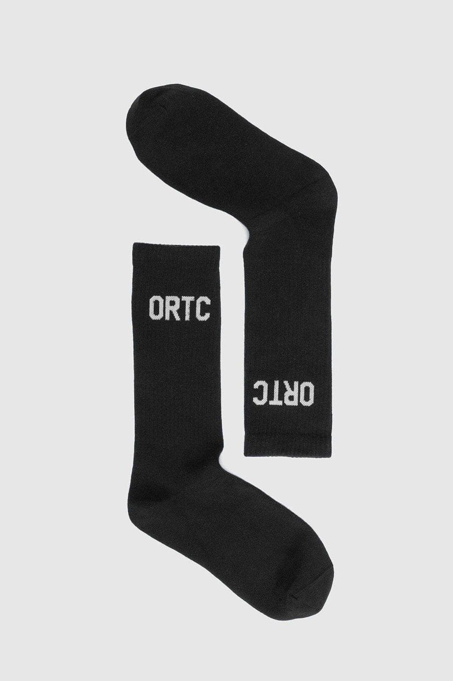 Men Ortc Socks | Ortc Ribbed Sock Black