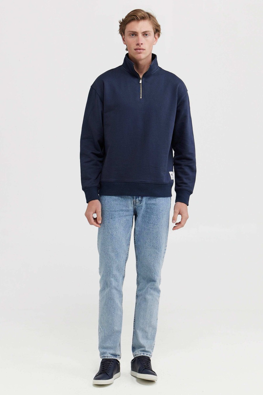 Men Ortc Quarter Zips | Henderson Quarter Zip Navy