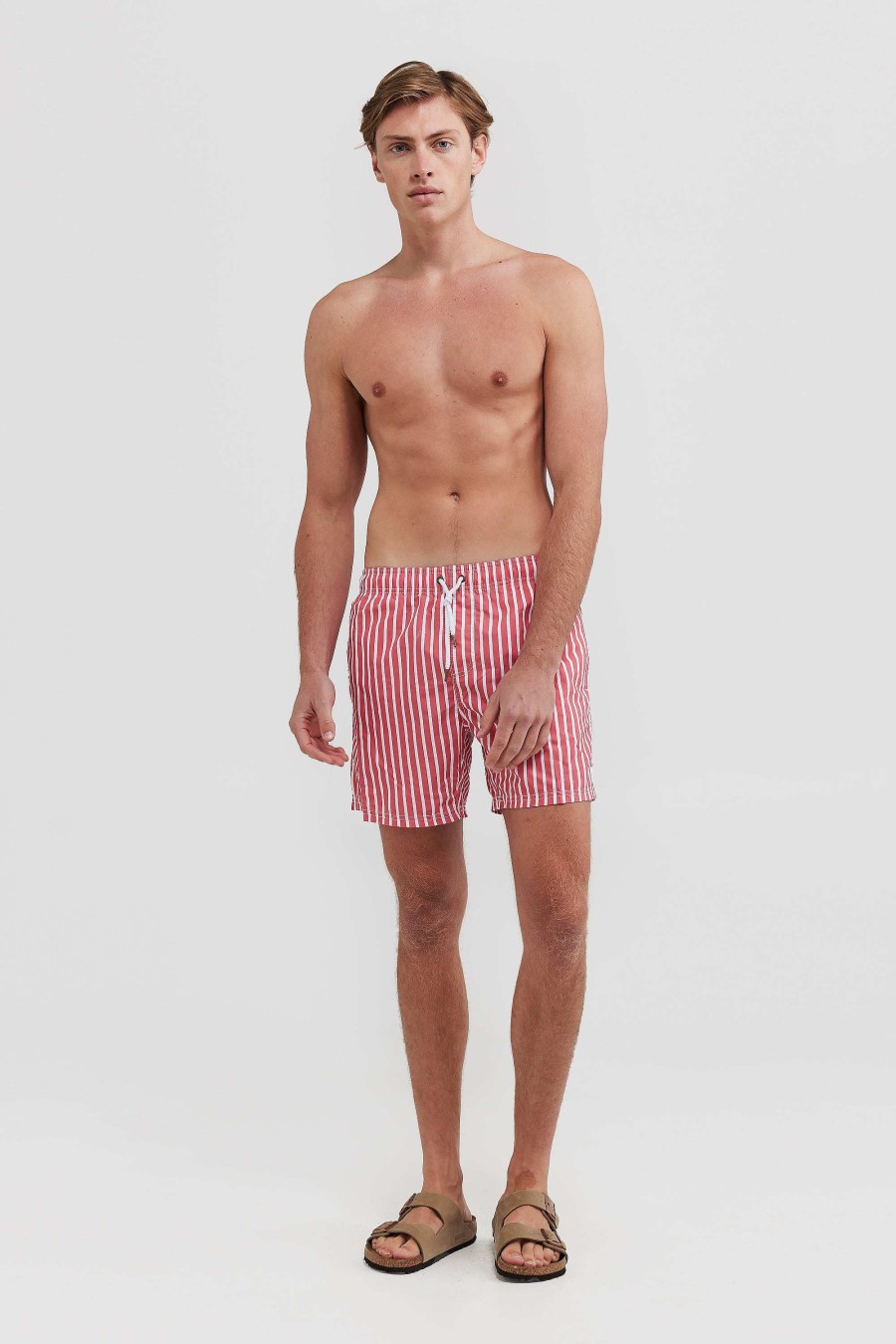 Men Ortc Swimwear | Swim Shorts Stripes 2 Pack