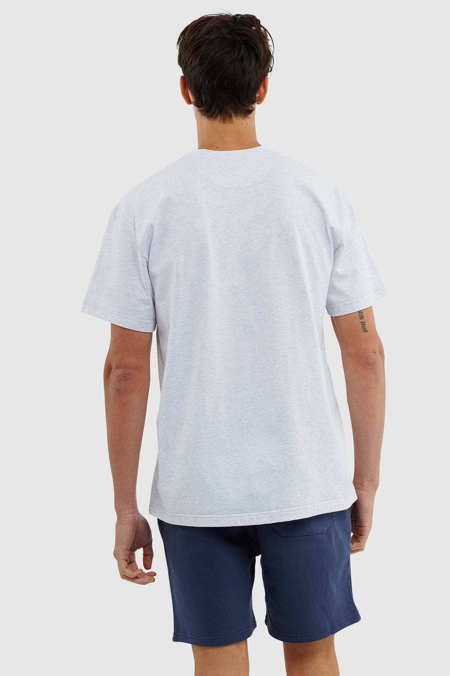 Men Ortc T Shirts | Embroidered Logo T Shirt White Marle