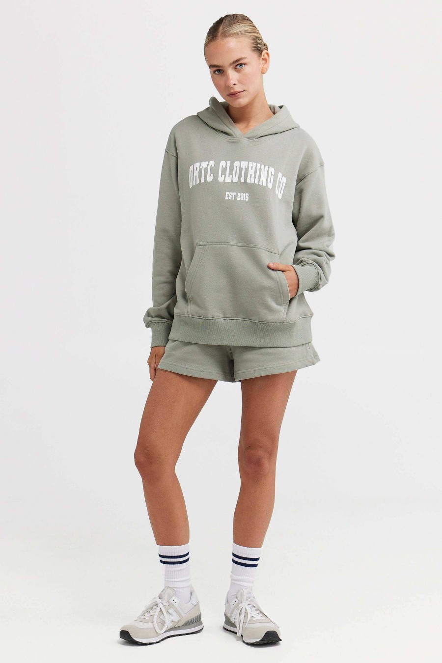 Women Ortc Loungewear | College Hoodie Dusty Olive