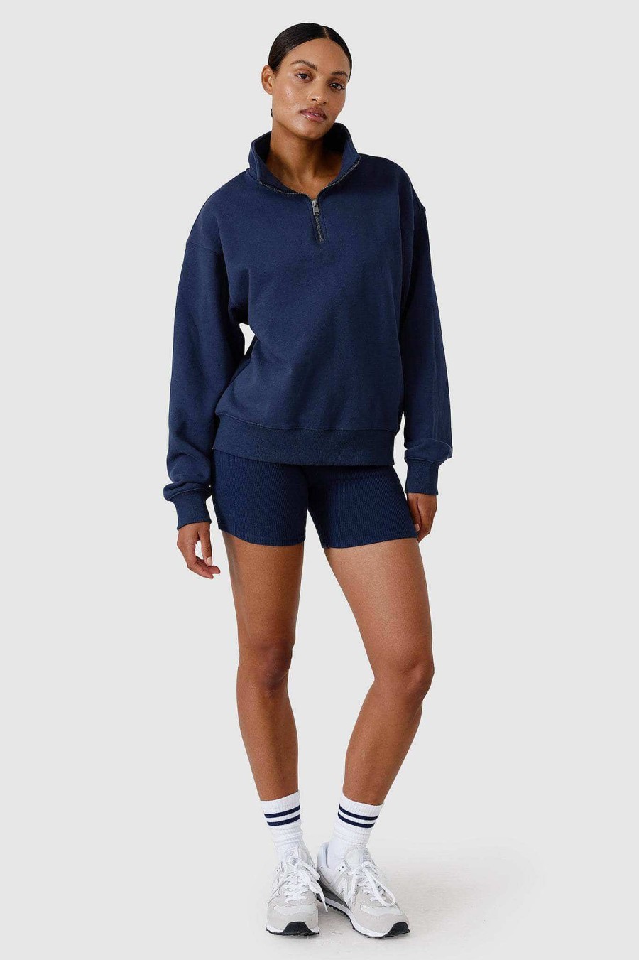 Women Ortc Loungewear | Quarter Zip Navy