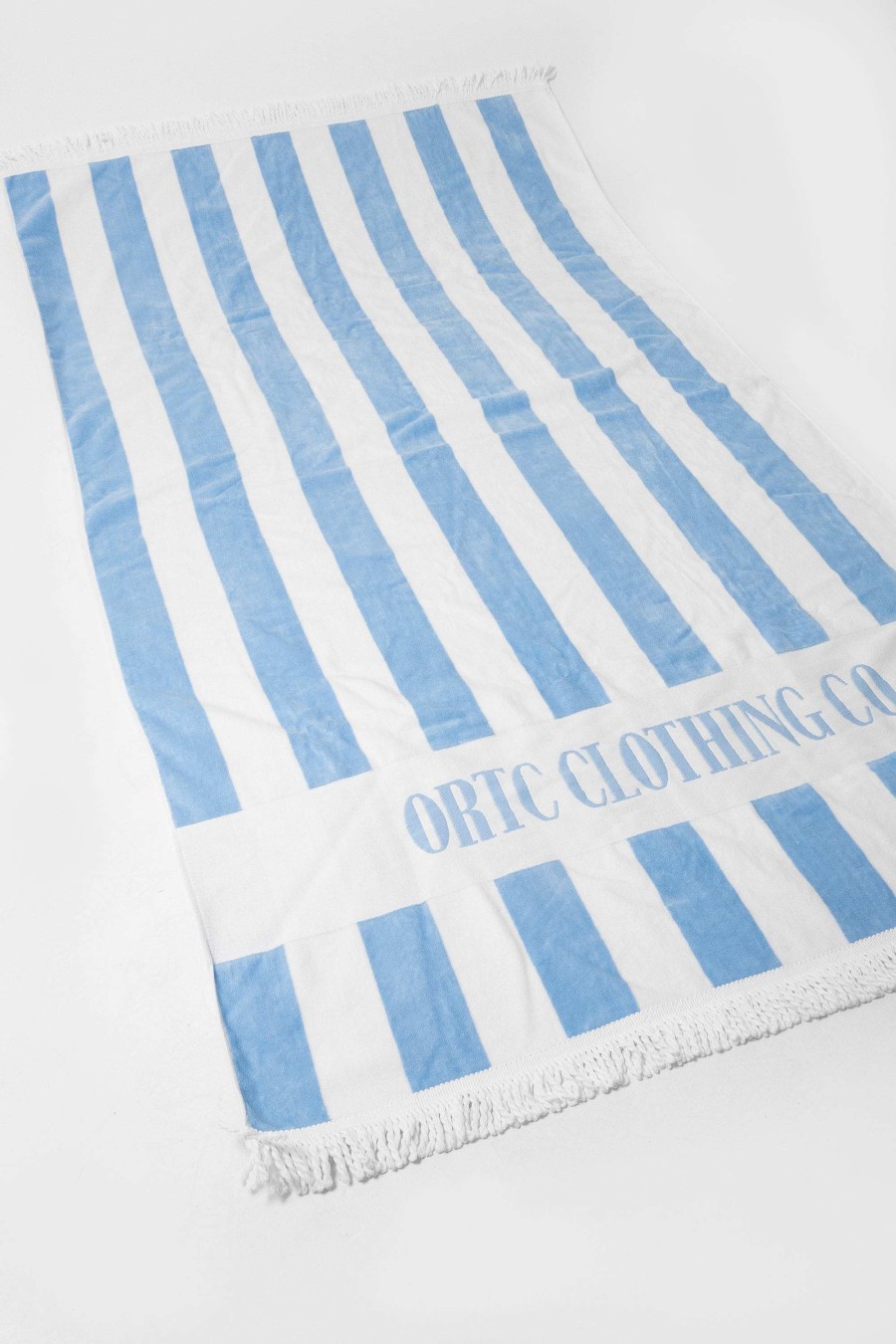 Men Ortc Beach Towels | Beach Towel Blue And White Stripes Blue & White Stripe