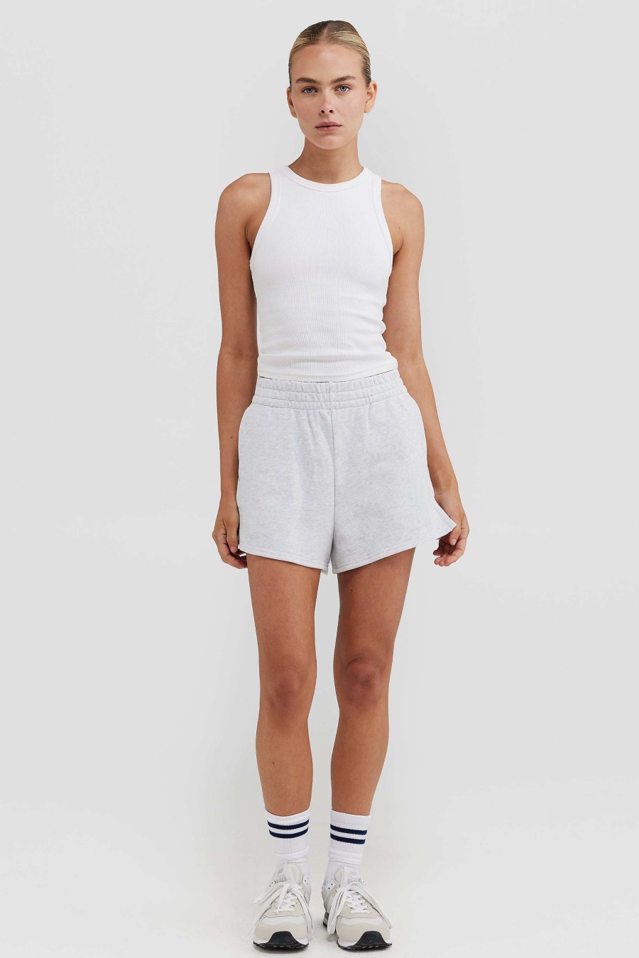 Women Ortc Sets | Isla Lounge Shorts White Marle