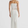 Women Ortc Bottoms | Piper Knit Maxi Skirt White