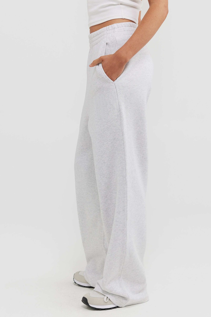 Women Ortc Sets | Isla Track Pants White Marle