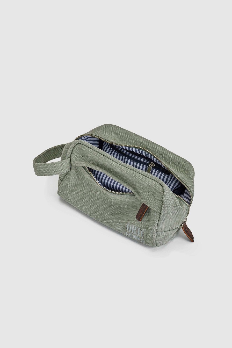 Men Ortc Bags | Logo Wash Bag Olive