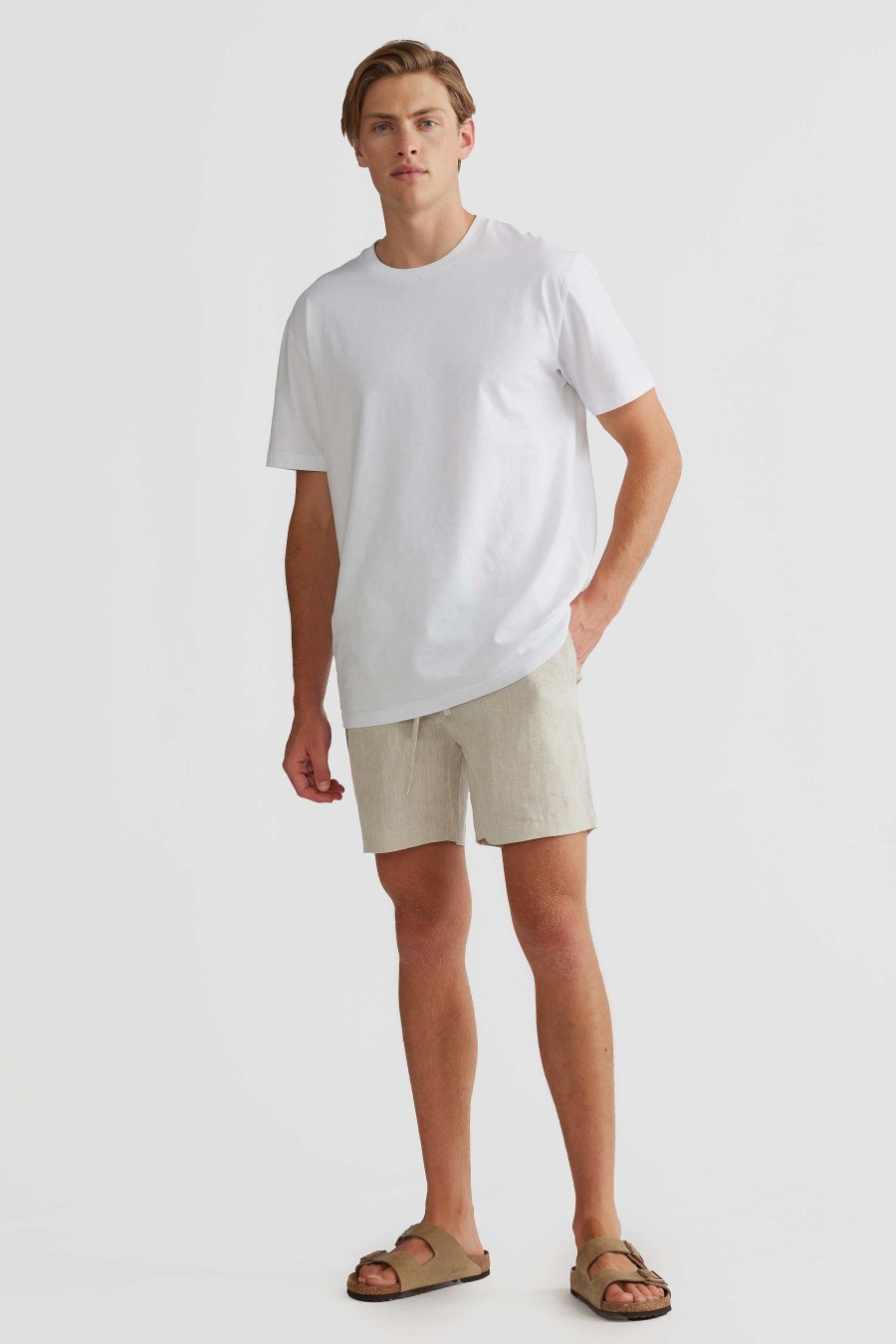 Men Ortc Linen | Linen Shorts Sand