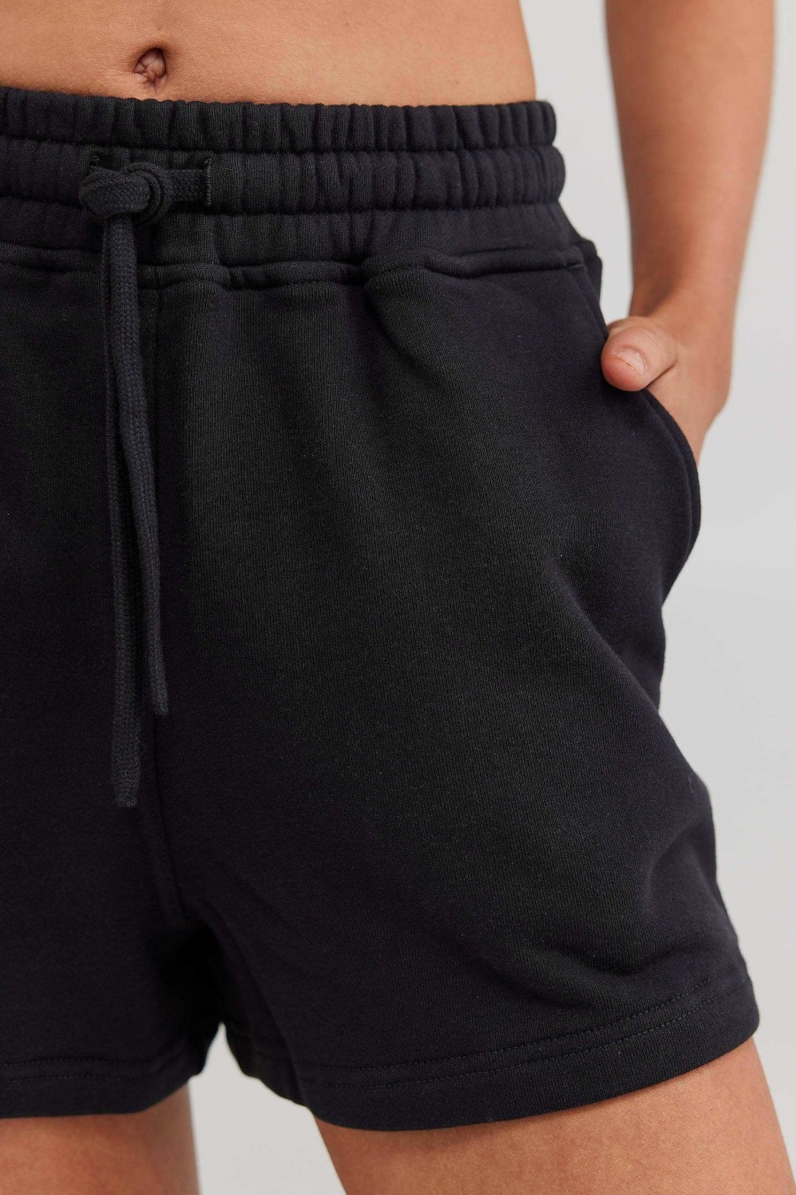 Women Ortc Bottoms | Lounge Shorts Washed Black