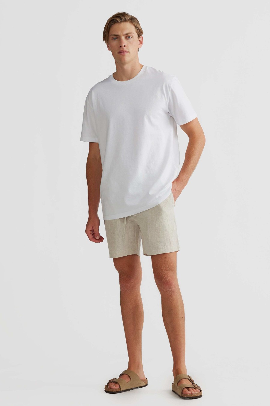 Men Ortc Shorts | Linen Shorts Sand