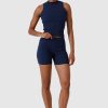 Women Ortc Sets | Ribbed Bike Shorts Navy