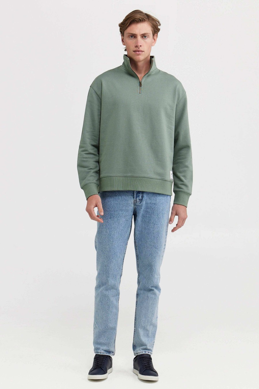 Men Ortc Quarter Zips | Henderson Quarter Zip Olive