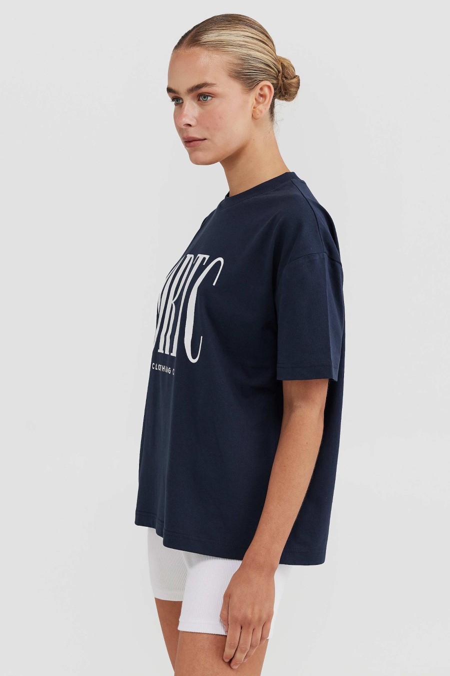 Women Ortc Loungewear | Spencer Logo T Shirt Navy