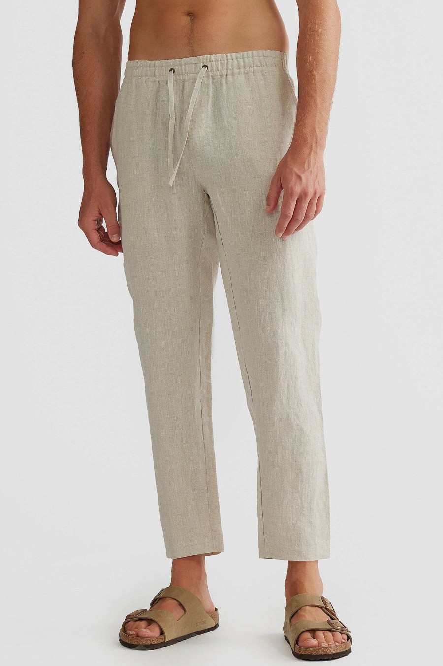 Men Ortc Linen | Linen Pants Sand