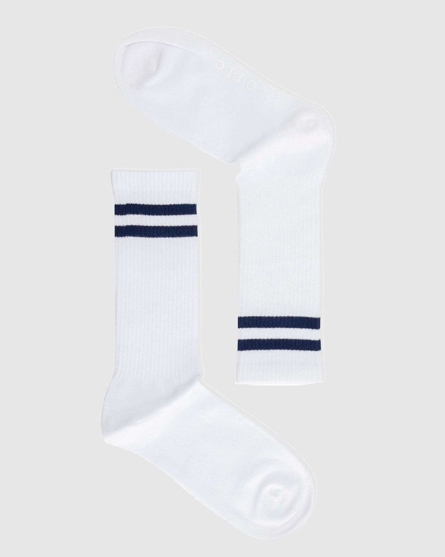 Men Ortc Socks | Ribbed Sports Sock White