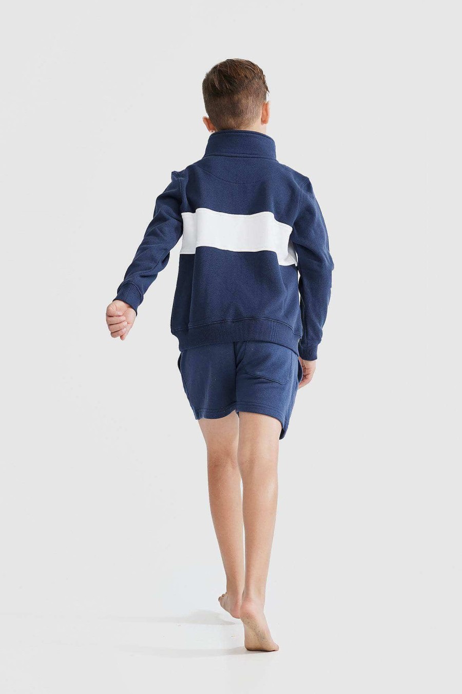 Junior Ortc Quarter Zips | Classic Logo Quarter Zip Jnr Navy