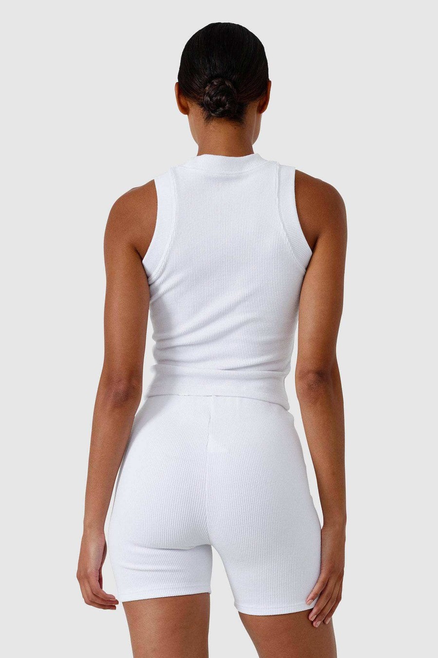 Women Ortc Loungewear | Ribbed Tank White