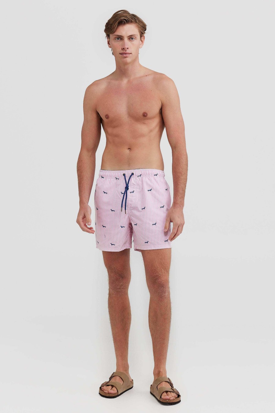 Men Ortc Swimwear | Pennington Swim Shorts Pink