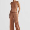 Women Ortc Linen | Remi Linen Knit Pants Clay