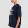 Women Ortc Tops | Spencer Logo T Shirt Navy